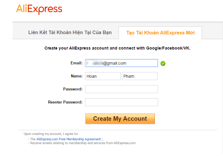 huong dan tao tai khoan aliexpress 2