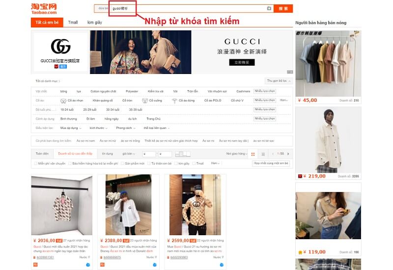 cach mua hang chinh hang tren tao bao 2 0