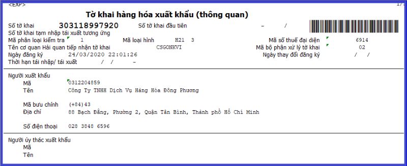 quy trình thủ tục hải quan xuất khẩu