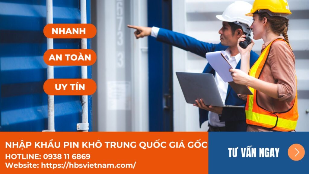 nhập khẩu pin khô