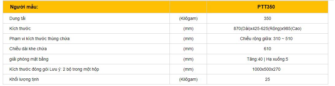 Xe đẩy tay khổng lồ cho hộp quay vòng nhựa Xe vận chuyển thùng nhựa (PTT350) 2 Capture