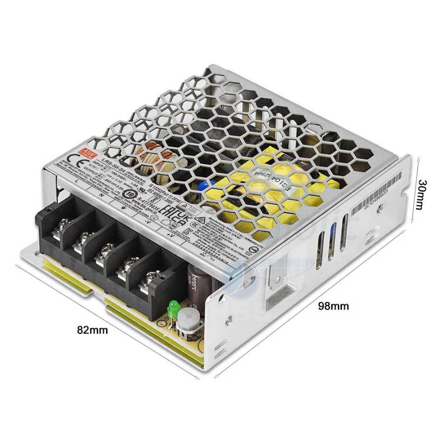 Bo nguon to ong LRS 50 24 24V 2.2A 50W Meanwell chinh hang