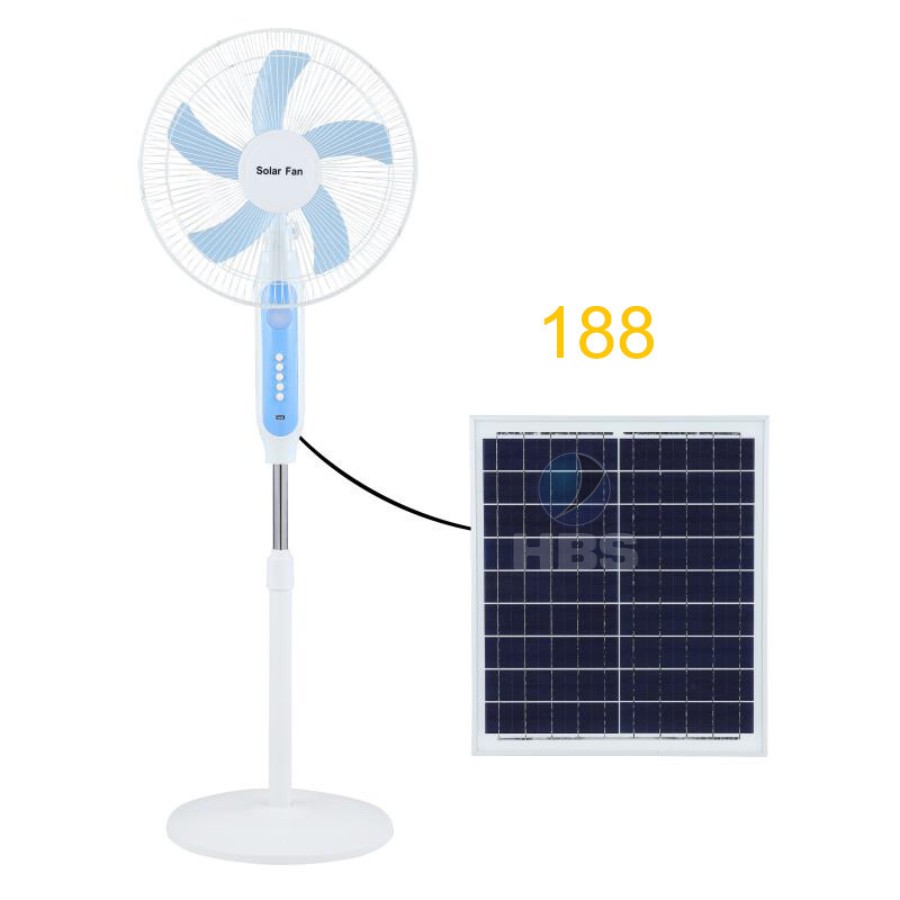 quat tich dien nang luong mat troi Solar Fan ma 188 xanh trang