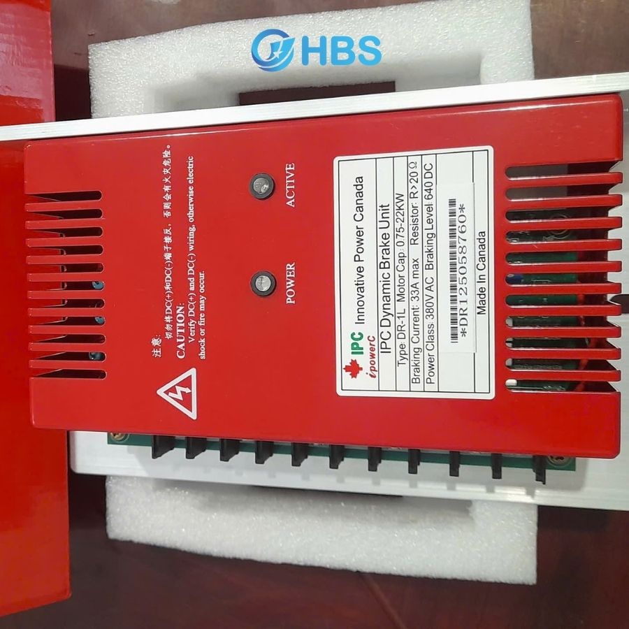 Bộ hãm phanh IPC DR-1L dùng cho biến tần công suất 0.75–22kW 3 12 17